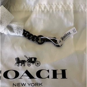 Coach Dinky Chain Strap in dark gunmetal